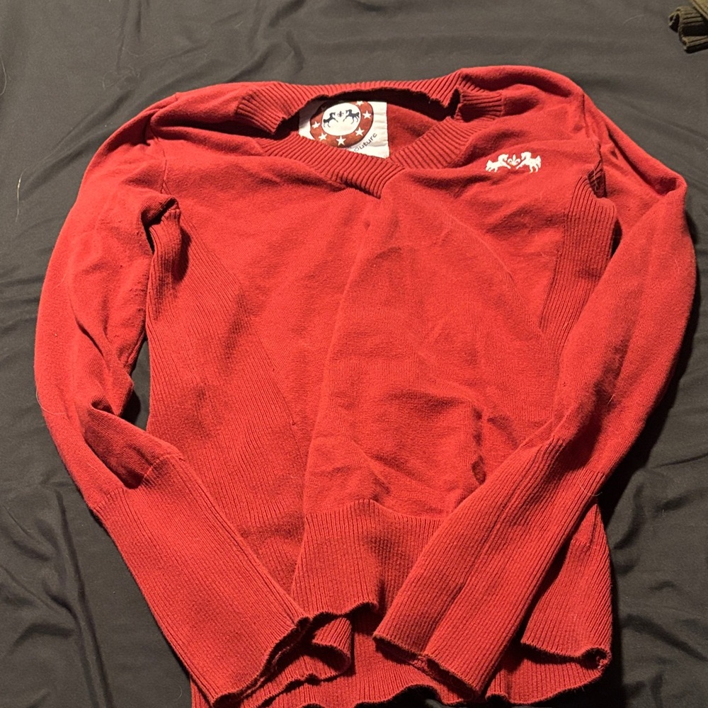 Juicy Couture Red Knit Top